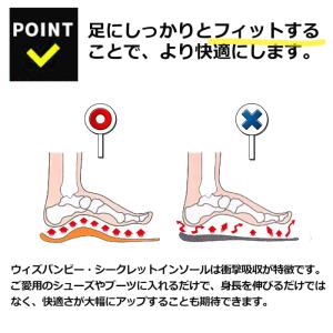 インソール 身長アップ シークレットインソール...の詳細画像4