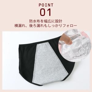 サニタリーショーツ 3枚セット 防水布付きショ...の詳細画像4