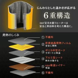 パネルヒーター 足元 折りたたみ デスク下 こ...の詳細画像4