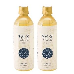 EMX GOLD（イーエムエックスゴールド/EMXゴールド）500ml　2本セット （クオカード300円分２枚付）｜EMXファミリー友の会