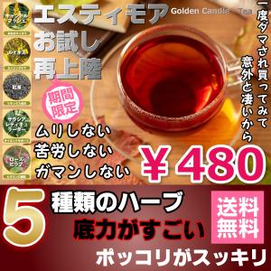 ルイボスティー キャンドルブッシュ 紅茶 ローズヒップ 他 1包4g 3packs お試し 健康茶 便秘 エスティモア 価格 の最安値 価格比較 送料無料検索 Yahoo ショッピング