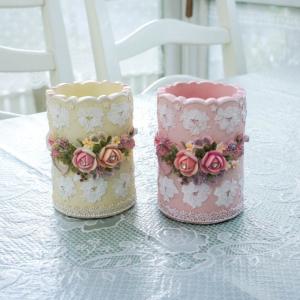 ダブルエンジェルコンソール 天使 壁掛け棚 オブジェ 薔薇とレースと