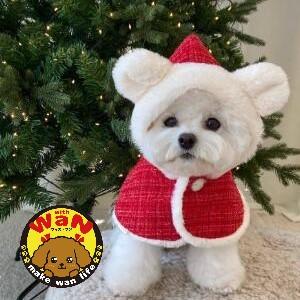 犬 服 サンタクロース クリスマス ワンピース かわいい コスチューム 仮装 ドッグウェア 小型犬 犬服 犬の服  サンタ コスプレ ウィズワン 爆買