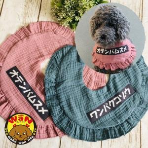 犬 服 ケープ ハンドメイド 韓国風 刺繍 つけ襟 バンダナ スタイ 付け襟 犬 猫 メッセージ 面白い おしゃれ かわいい withwan