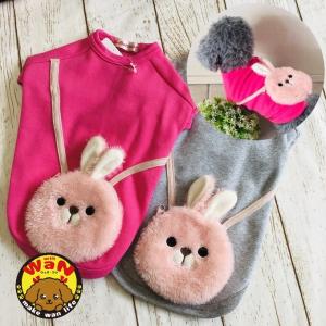 セール 犬 服 うさぎ ポシェット風 国産 Tシャツ イースター イベント ハンドメイド コスプレ 犬の服 犬服 コスチューム withwan