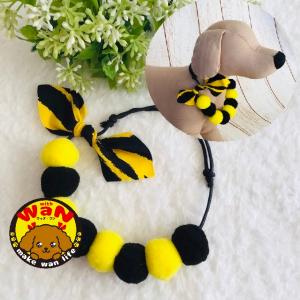 犬 猫 節分 ボンボンチョーカー ハンドメイド トラ 虎 鬼 ボールネックレス ぽんぽん 首輪 アクセサリー 服 チョーカー withwan 爆買