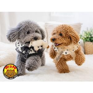犬 スタイ うちの子 名前入り つけ襟 バンダナ ビブ ハンドメイド 韓国風 刺繍 付け襟 ネーム 犬 猫 名入れ おしゃれ かわいい withwan 爆買