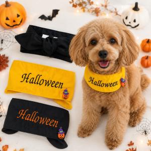 犬 バンダナ ハロウィン スタイ アクセサリー コスチューム ハロウィーン ハンドメイド 仮装 ドッグウェア 小型犬 中型犬 コスプレ ウィズワン 爆買