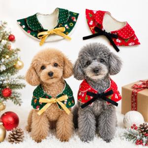 犬 服 クリスマス ケープ コスチューム リボン マント ポンチョ ハンドメイド イベント 仮装 小型犬 中型犬 コスプレ ウィズワン 爆買