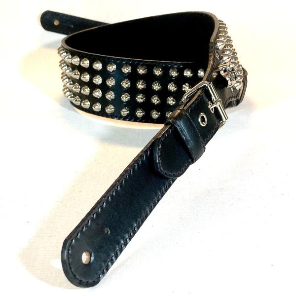 本革製ストラップ（スタッズ／ブラックレザー）