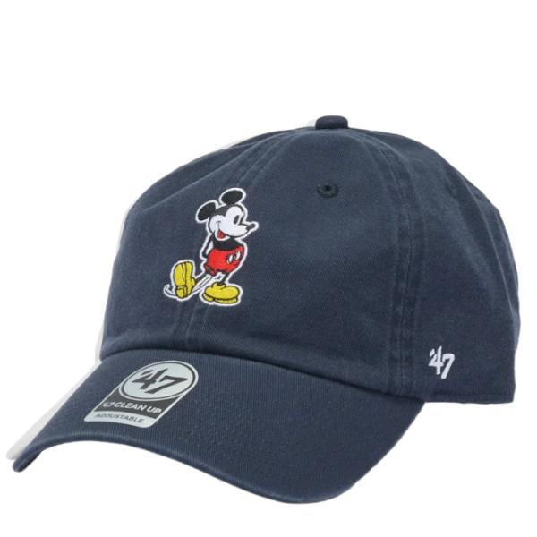47 キャップ クリーンナップ Disney ミッキーマウス ネイビー CLEAN UP キャップ ...