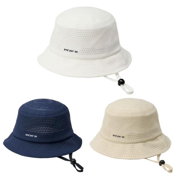 アンパスィ and per se AUS8616 パンチング メッシュ バケット ハット ゴルフ 帽...