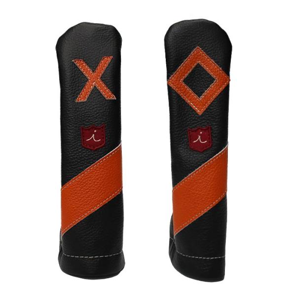 イリアック ILIAC HC001 ヘッドカバー ロイヤル ブラック/オレンジ ユーティリティ用 本...