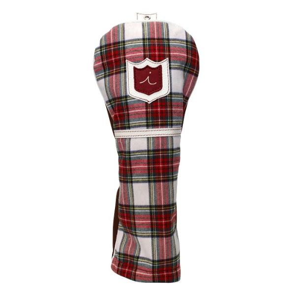 イリアック ILIAC HC004 ヘッドカバー クレスト タータン ドライバー用 本革 DR用