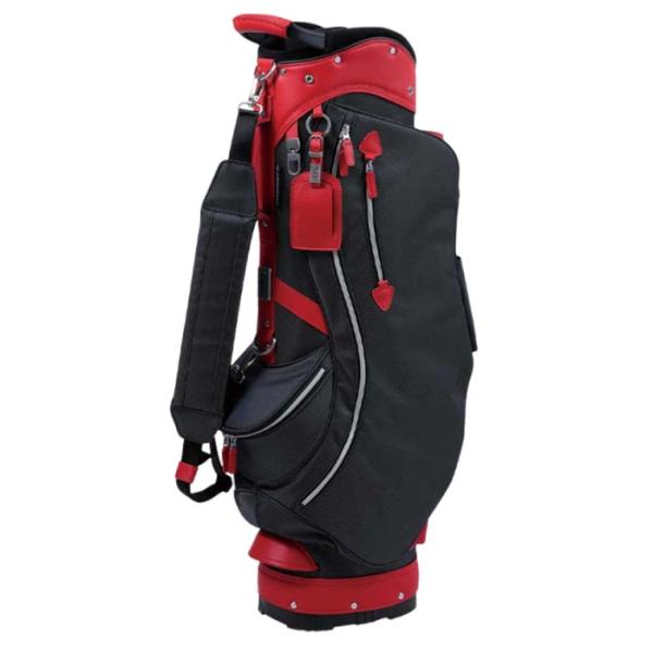 ジョジョ JOEJO JJC062BR 9インチ キャディバッグ BLACK/ROSSO ドイツ製牛...