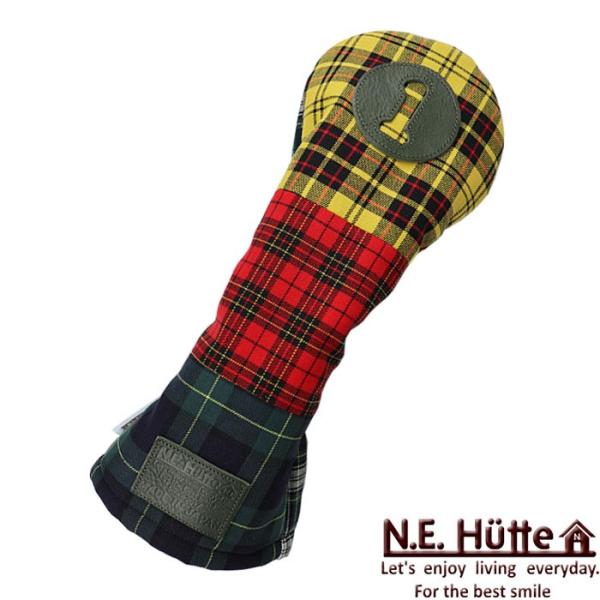 エヌ.イー.ヒュッテ 2019 N.E.Hutte クレイジーチェック ドライバー用 ヘッドカバー