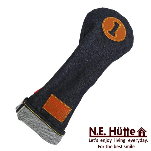 エヌ.イー.ヒュッテ N.E.Hutte デニムシリーズ ドライバー用 ヘッドカバー