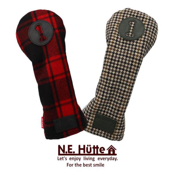 エヌ.イー.ヒュッテ N.E.Hutte プレミアムチェック シリーズ ドライバー用 ヘッドカバー