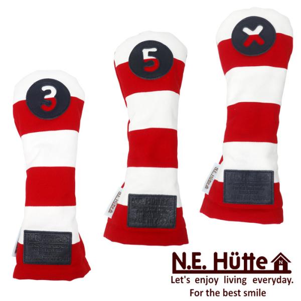 エヌ.イー.ヒュッテ N.E.Hutte 帆布キャンバスシリーズ フェアウェイウッド用 ヘッドカバー...