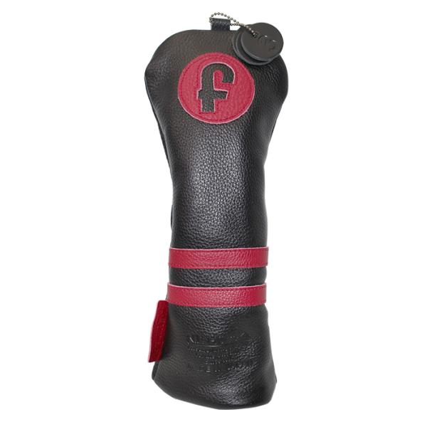 エヌ.イー.ヒュッテ N.E.Hutte フェアウェイウッド用 ヘッドカバー レザーブラック FW用