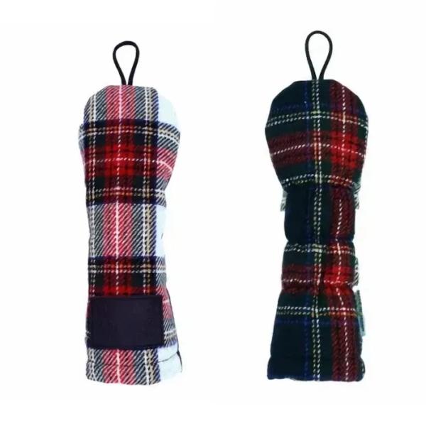 エヌ.イー.ヒュッテ N.E.Hutte ユーティリティー用 ヘッドカバー NEW ホワイトチェック...