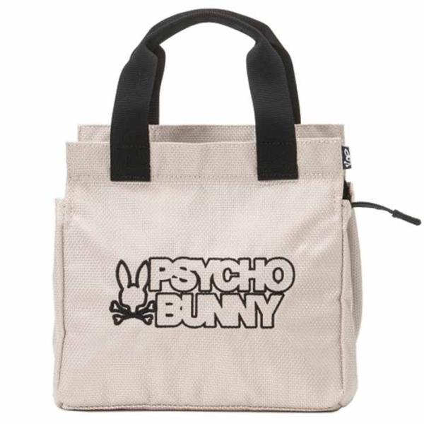 サイコバニー PsychoBunny PBMG4FB5 BLOCK PB ラウンドバッグ アイボリー...