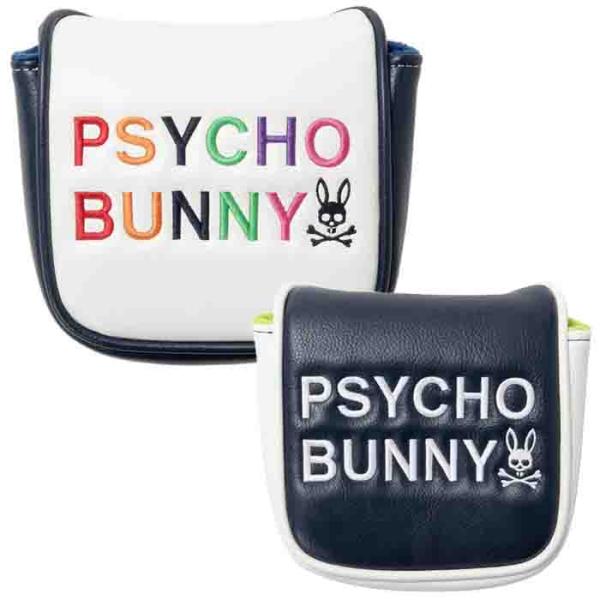 サイコバニー Psycho Bunny PBMG4FH6 PU パターカバー マレットタイプ ゴルフ...
