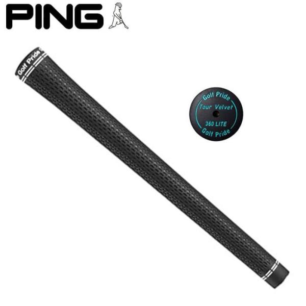 ピン ゴルフ PING 標準 ゴルフプライド 360 ツアーベルベットラバー ライト グリップ バッ...