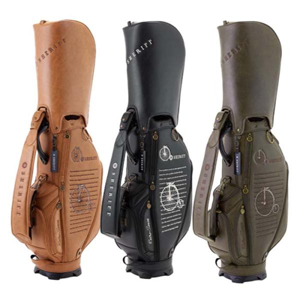 シェリフ ゴルフ SHERIFF SFR-001 スタンダードモデル レトロシリーズ キャディバッグ...