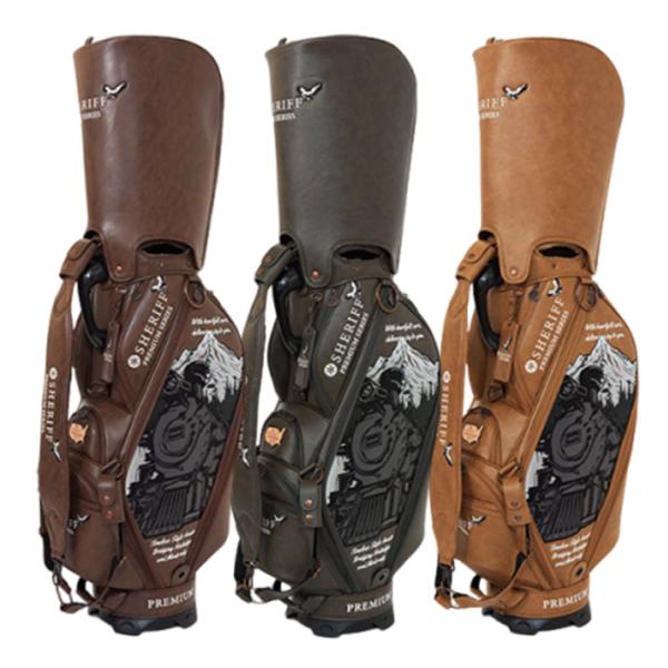 シェリフ ゴルフ SHERIFF SP-012 プレミアムシリーズ 蒸気機関車 キャディバッグ 9....