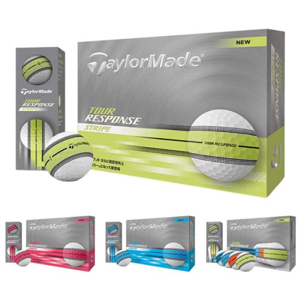 テーラーメイド 2025 Tour Response Stripe ゴルフボール 1ダース 12球