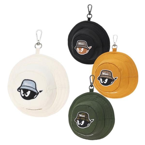 ワック WAAC 072254870 バケット型 ボールポーチ ボール2個収納可 ゴルフ ボールケー...