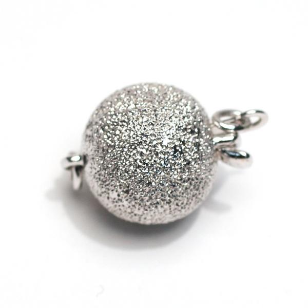 クラスプ 留め金具 SILVER パールネックレス用 ボール形 直径約10mm