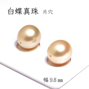 15mm シャンパンゴールド 白蝶真珠 ピアス イヤリング 鑑別書付き