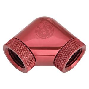 Bitspower インナーG1/4インチスレッド用 デュアル ロータリー 90度角 エクステンダー ディープブラッ