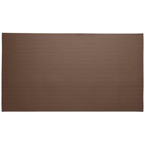 90 cm x 50 cm 洗濯いらず ずれない 抗菌 断熱 やわらか ふく楽 洗面台 マット ダークブラウン 4573213470145