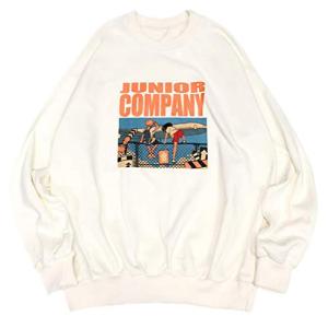 BeiBangメンズ プルオーバー トレーナー 長袖 ゆったり 秋 メンズトップス カジュアル ストリート 韓国ファッション トレーナーパーカー