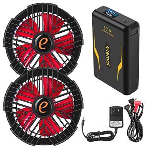 ファン付き作業服対応 ファンバッテリーセット 17V高電圧出力 2022年新モデル ELEMAI