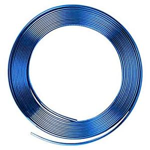 EZSelect 特注 ホイールリムガード 長さ8m 幅9mm リム プロテクター ガード ラインモール ドレスアップ 外装 汎用 車 ブルー