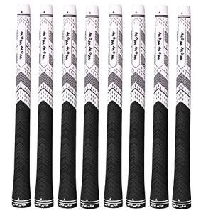 ゴルフグリップ クラブグリップ 8本セット 8本 交換 滑り止め バックライン無 全天候パフォーマンス