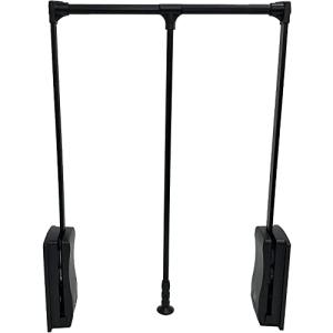 Bonarca プルダウン ワードローブハンガー 幅650-880mm 耐荷重10kg クローゼット収納 ワードローブレール リフトハンガー