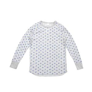 ジェーイーモーガン Tシャツ ワッフル 青花柄長袖クルーＴ パック入り