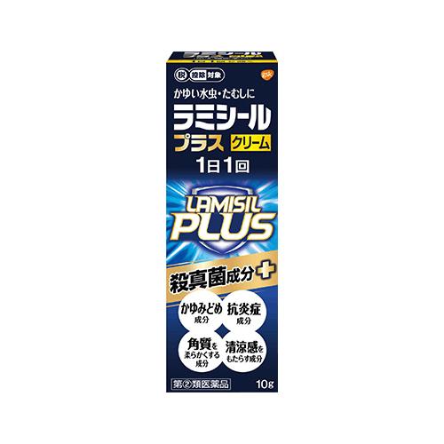 グラクソ・スミスクライン ラミシールプラス クリーム 10g 【指定第2類医薬品】水虫 たむし用薬