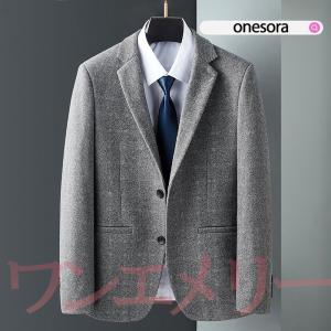 ジャケット メンズ 30代 40代 50代 秋冬 テーラード ブレザー お洒落 オシャレ シングル 2つボタン ビジネスコート カジュアル ゴルフ 新作
