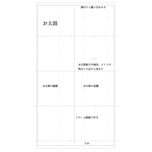 名古屋帯の型紙 PDFファイル