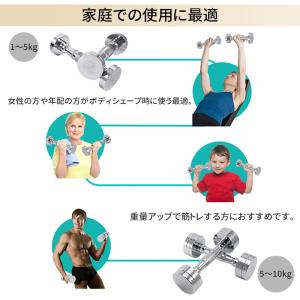 AORTD ダンベル 2個セット 1kg 2k...の詳細画像2