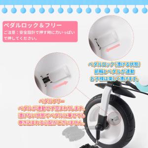 AORTD 三輪車 5in1手押し棒付き バラ...の詳細画像5