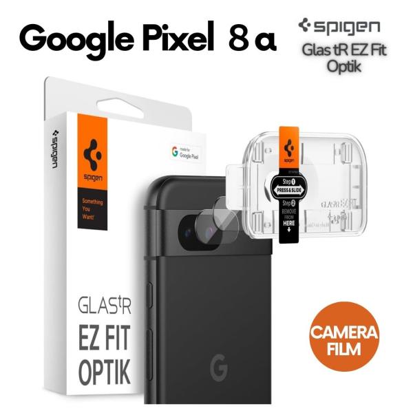 Spigen Google Pixel 8a ガラスフィルム カメラフィルム 保護 カメラ レンズ ...