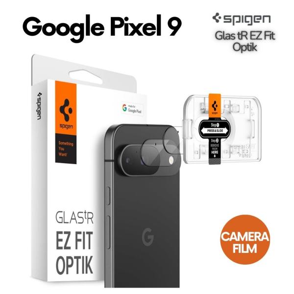 Spigen Google Pixel9 ガラスフィルム 2枚入 保護フィルム AGL08443