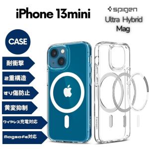 Spigen iPhone13mini ケース Magsafe対応 2重構造 耐衝撃 すり傷防止 ACS03322 ホワイト